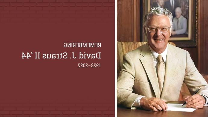 header of David Straus smiling behind a desk in a suit 